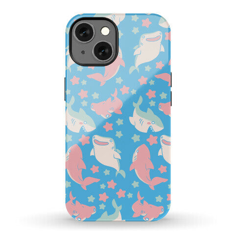 Happy Shark Pattern Phone Case